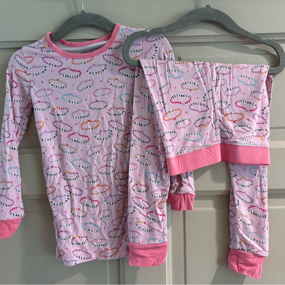 Taylor Swift Print PJ Set - June and Grey 2T